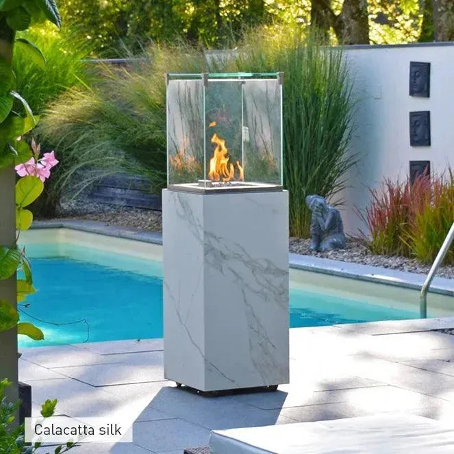 Neocube O - focolare a gas con rivestimento in ceramica - Efesto Home