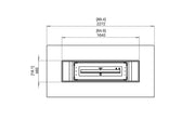 Ecosmart Gin 90 (altezza media) tavolo con braciere a bioetanolo - Efesto Home