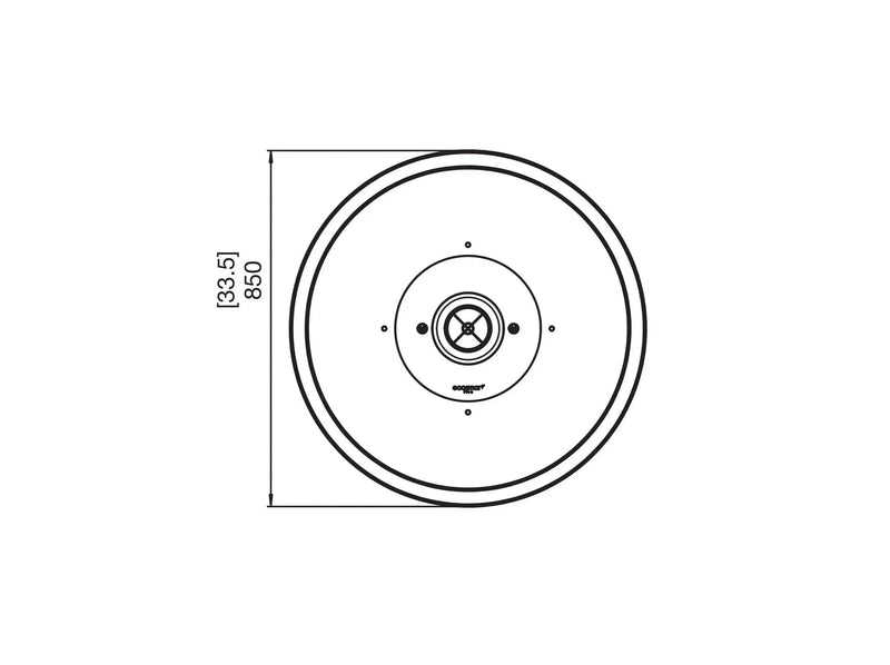 Ecosmart Mix 850 ciotola a etanolo rotonda - Efesto Home