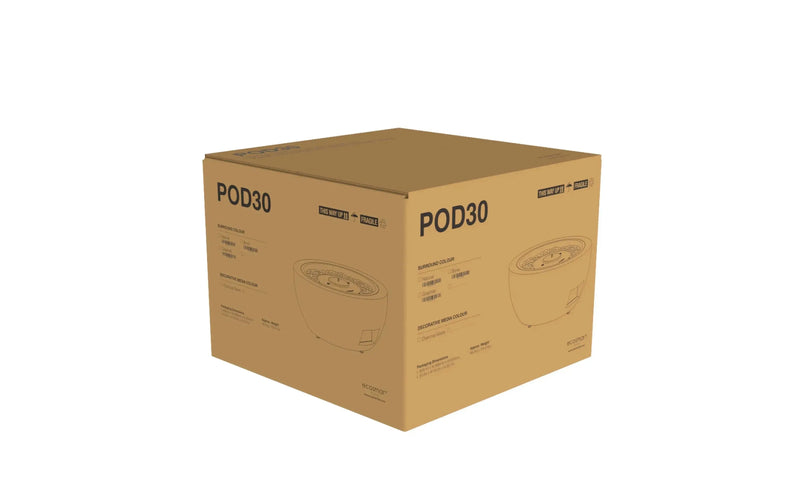 Ecosmart Pod 30 ciotola a etanolo rotonda - Efesto Home