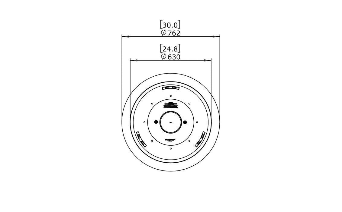 Ecosmart Pod 30 ciotola a etanolo rotonda - Efesto Home
