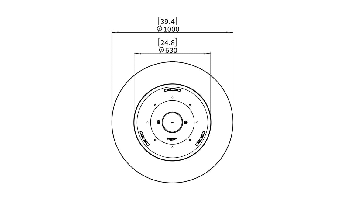 Ecosmart Pod 40 ciotola a etanolo rotonda - Efesto Home