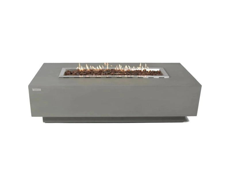 Elementi Granville - tavolo con braciere a fuoco gas in cemento, per il giardino, terrazze - Efesto Home