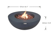Elementi Lunar - ciotola con braciere a fuoco gas - Efesto Home