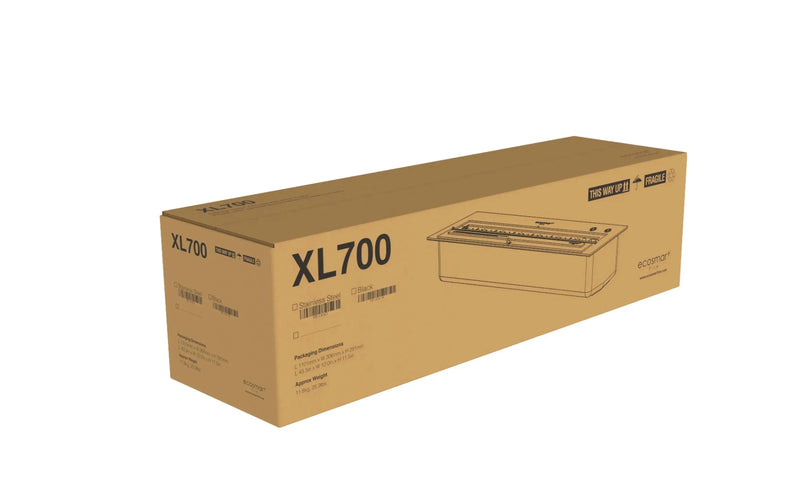 Ecosmart XL700 - bruciatore a etanolo rettangolare - Efesto Home